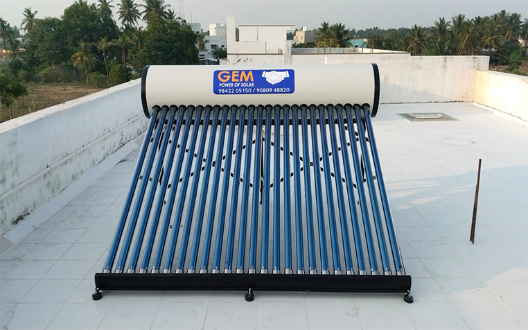 gem solar water heater