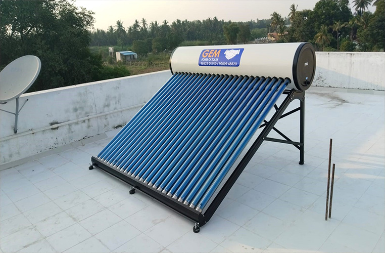 gem solar water heater